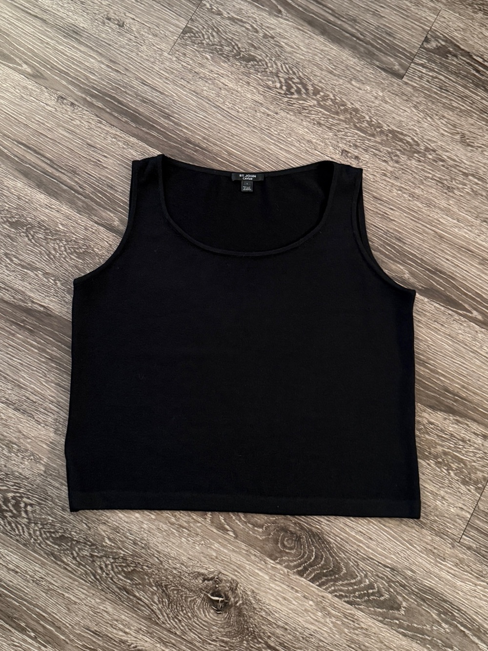 St. John Caviar Knit Tank